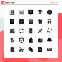 Universal Icon Symbols Group of 25 Modern Solid Glyphs of fly air money school learning Editable Vector Design Elements