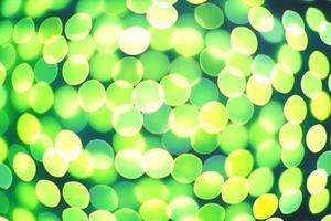 Abstract background, defocused green lights bokeh photo