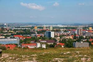 View of the city of Nitra in Slovakia from Kalvaria mountain photo