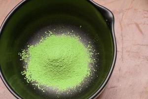 matcha green tea. matcha green tea powder. photo