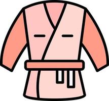 diseño de icono creativo de kimono vector