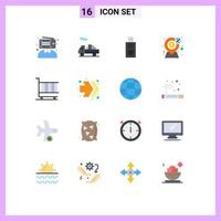 Modern Set of 16 Flat Colors and symbols such as finance business flash drive present money Editable Pack of Creative Vector Design Elements