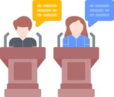 Debate Creative Icon Design vector