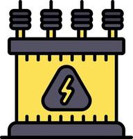 Power Transformer Creative Icon Design vector