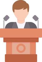 Politician Creative Icon Design vector