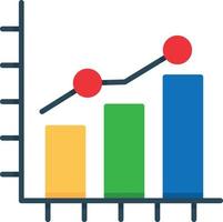 Growth Chart Creative Icon Design vector