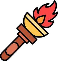 Torch Creative Icon Design vector