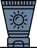 Sun Cream Creative Icon Design vector
