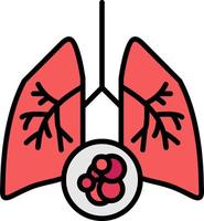 Lung Cancer Creative Icon Design vector