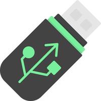 Pen Drive Creative Icon Design vector