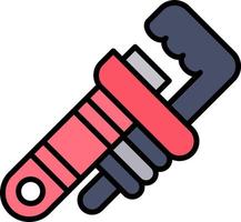 Pipe Wrench Creative Icon Design vector