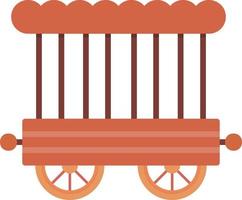 Circus Carriage Creative Icon Design vector