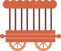 Circus Carriage Creative Icon Design vector