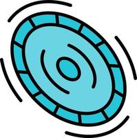 Frisbee Creative Icon Design vector