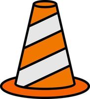 Traffic Cone Creative Icon Design vector