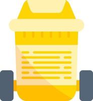 Trash Bin Creative Icon Design vector