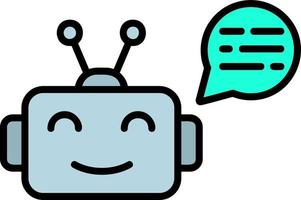 diseño de icono creativo chatbot vector