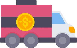 Bank Truck Creative Icon Design vector