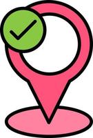 Checkmark Creative Icon Design vector
