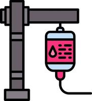 Blood Transfusion Creative Icon Design vector