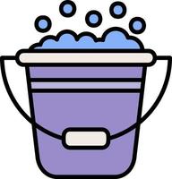 Bucket Creative Icon Design vector