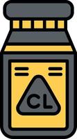 Chlorine Creative Icon Design vector