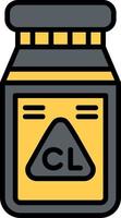 Chlorine Creative Icon Design vector