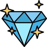 diseño de icono creativo de diamante vector