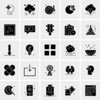 25 iconos de negocios universales vector ilustración de icono creativo para usar en proyectos relacionados con la web y dispositivos móviles