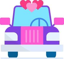 Wedding Car Creative Icon Design vector