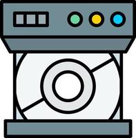 Cd Drive Creative Icon Design vector