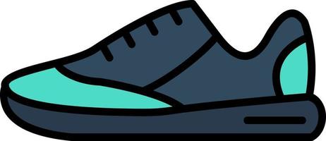 diseño de icono creativo de zapatillas vector