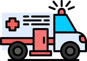 Ambulance Creative Icon Design vector