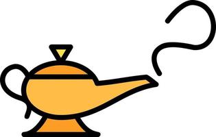 Magic Lamp Creative Icon Design vector