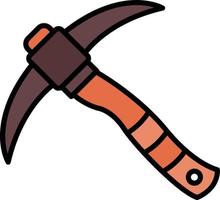 Pickaxe Creative Icon Design vector