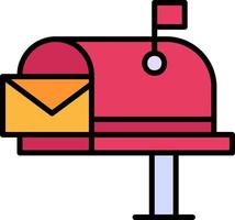 Mail Box Creative Icon Design vector