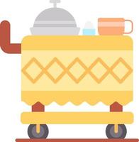 Food Cart Creative Icon Design vector