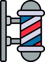 Barber Pole Creative Icon Design vector