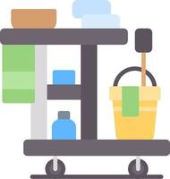 Cleaning Cart Creative Icon Design vector