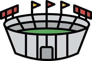 Stadium Creative Icon Design vector