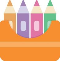 Crayons Creative Icon Design vector