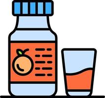 Orange Juice Creative Icon Design vector