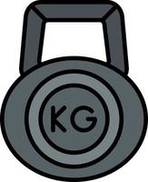 Kettlebell Creative Icon Design vector