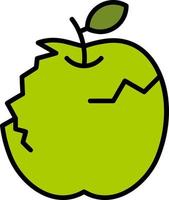 diseño de icono creativo de manzana vector