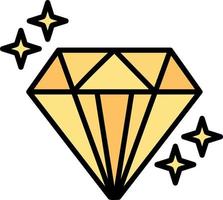 diseño de icono creativo de diamante vector