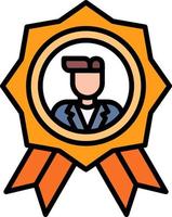 Best Employee Creative Icon Design vector