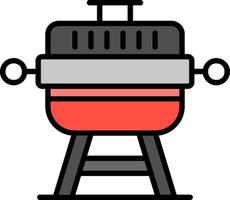 Grill Creative Icon Design vector