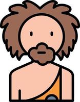 Prehistoric Man Creative Icon Design vector