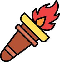 Torch Creative Icon Design vector