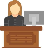 Receptionist Creative Icon Design vector